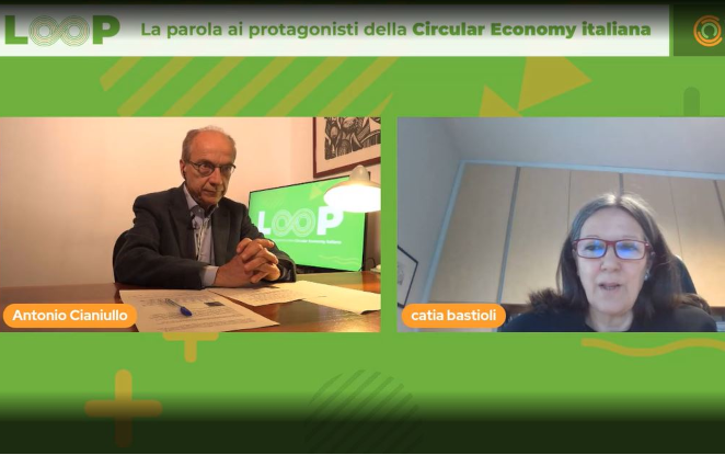 Catia Bastioli intervistata da Antonio Cianciullo nell’ambito dell’iniziativa “LOOP” del Circular Economy Network